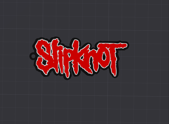 slipknot keyring by cruse2382 art signs & logos 3d print model - Mito3D