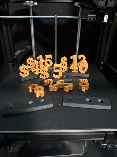 değiştirilebilir fiyat bloklar by 13thstudiodesigns hobi kendin yap etiketi zanaat gösterisi el sanatları satış 3d print model - Mito3D