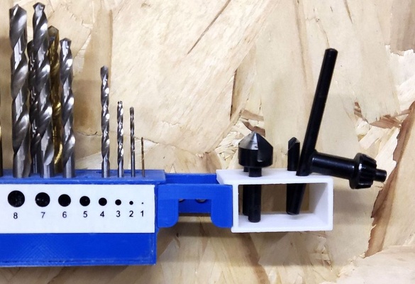 contenitore portapunte trapano - aggiornamento by scigola hobby & diy wall container drill thingiverse tips punte parete 3d print model - Mito3D