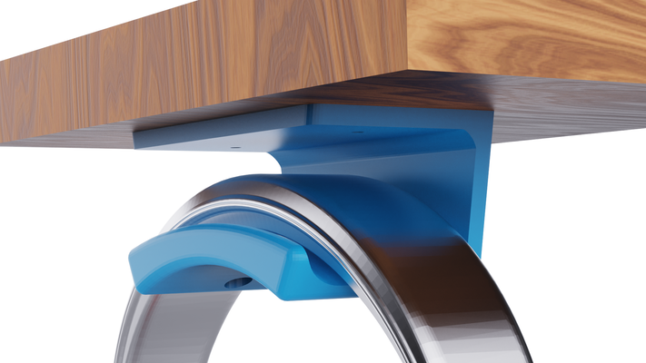 auricular percha soporte under desk + drilling template by extrawitz casa oficina auriculares auricepsholder 3d print model - Mito3D