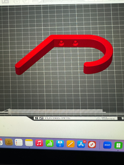 simple wall hook by maker67 household decor 3d print model - Mito3D