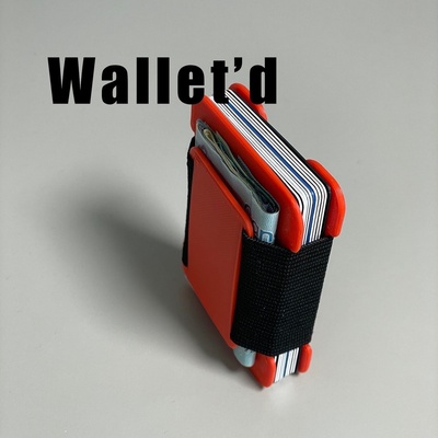 cüzdanlı 3d yazdırılabilir cüzdan by firedragon3d moda modeller 3dprintable 3dprintedwallet kart sahibi nakit makbuz kasa kredi kartı kasası minimalist para klipsi slimwallet kılıfı 3d print model - Mito3D