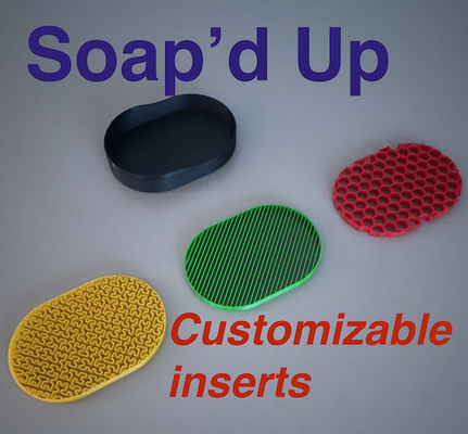 soap'd up - bar soap holder by firedragon3d household house models bathroom bathroomaccessories bathroomorganizer soapdish soapholder soaptray 3d print model - Mito3D