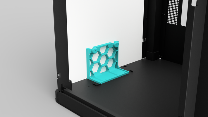 apoyo auxiliar enfriamiento ventilador p1p by tu elección 3d impresora partes aux p1s 3d print model - Mito3D