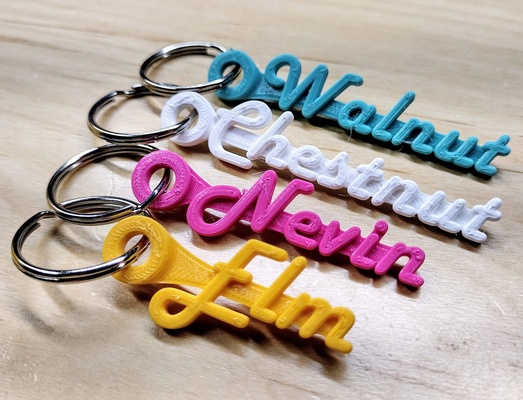 simple street or word keychain by bounetphoto fashion models key 3d print model - Mito3D
