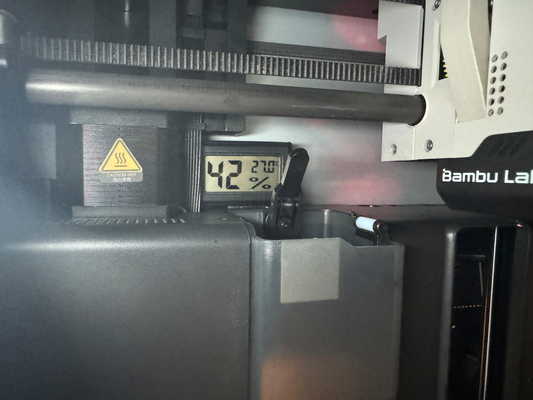 mini hygrometer mount stand bambu lab x1c by maker67 3d printer accessories bracket hygro 3d print model - Mito3D