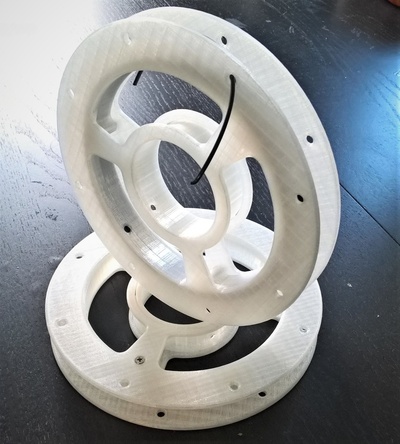 amostra carretel by bounetphoto 3d impressora acessórios filamento fusion360 bobina thingiverse 3d print model - Mito3D