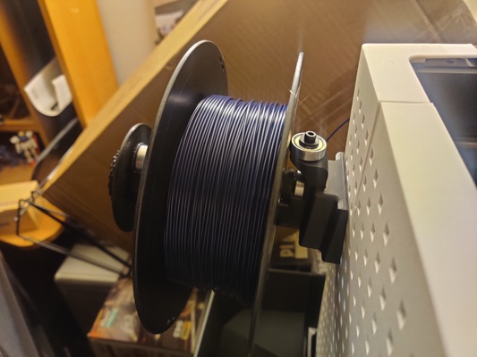 spool holder bearing keeper threaded remixed by techgundam 3d printer parts 3d print model - Mito3D