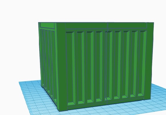 konteyner yol çalışması kompakt ölçek modeller diyorama 1 14 16 12 10 by 75echo hobi kendin yap rc model atölye oyuncak bebek evi garaj inşaat brüder tamiya tarayıcı 3d print model - Mito3D