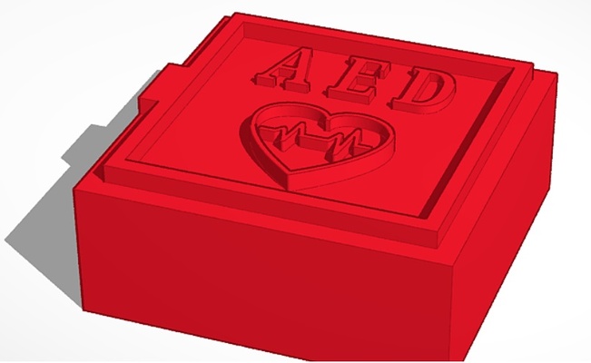 defibrilatör box ölçek modeller diyorama 1 14 16 12 10 by 75echo hobi kendin yap rc atölye oyuncak bebek evi garaj aksesuarlar kalpler tarayıcı ölçekli model 3d print model - Mito3D