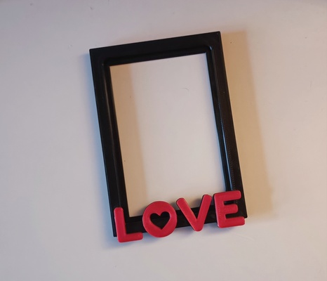 love photo frame by giorgiomiglia art models photoframe pictureframe 3d print model - Mito3D