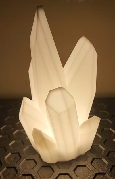 cristal luz difusor by digitallyforgeddesigns casa decoração 3d print model - Mito3D