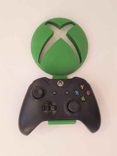 xbox logo controller gamepad wall mount by robnob9 tools organizers bracket stand holder dock one s series 3d print model - Mito3D