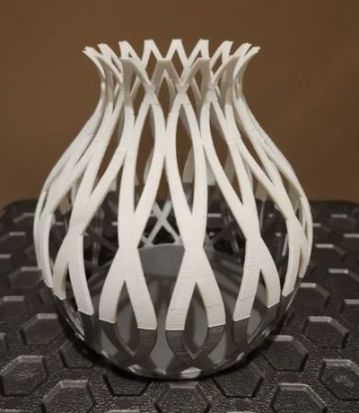 spline vase version 1 by digitallyforgeddesigns household decor stand 3d print model - Mito3D