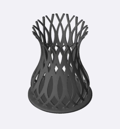spline vase version 4 by digitallyforgeddesigns ménage décor supporter 3d print model - Mito3D