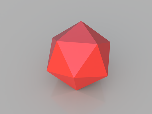 poli sfere icosaedro remixato by adamo l arte modelli lowpoly sfera poliedro poliedri 3d print model - Mito3D