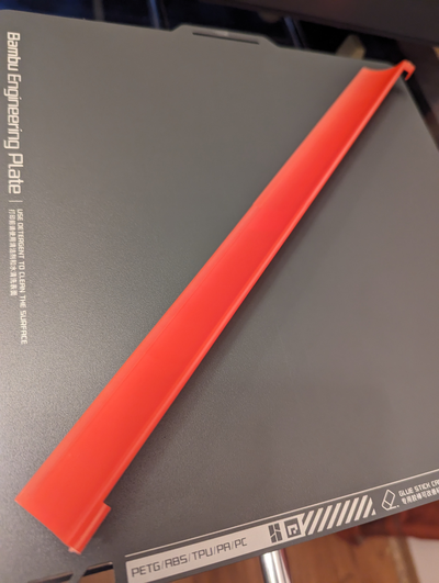 bambu base spoiler abs vermelho remixado by m of wi 3d impressora acessórios 3d print model - Mito3D