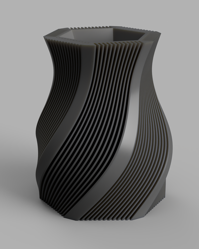 sarmal vazo by jwalker55 ev halkı dekor spiral vazemode 3d print model - Mito3D