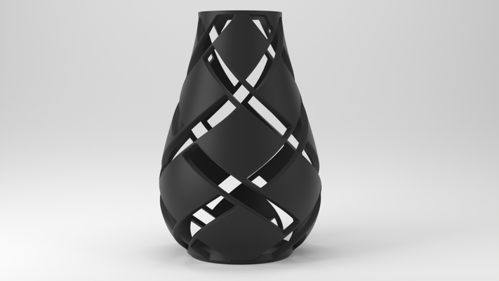 treillis vase by jwalker55 ménage décor accueil maison décoration vases 3d print model - Mito3D