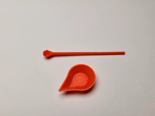 milligrammo notizia in anticipo by chillchamp utensili misurare microcucchiaio mini micro cucchiaio 3d print model - Mito3D