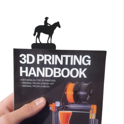 vaquero marcador by desert3dprinting casa oficina marcadores libro caballo occidental occidente digital marca 3d print model - Mito3D
