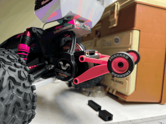 traxxas wheelie bar replacement wheels by whimsii3d hobby & diy robotics rc bandit slash stampede rustler 3d print model - Mito3D