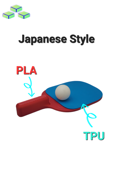ping pong paddle by desert3dprinting toys & games ping-pong ball 3d print model - Mito3D