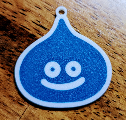 dragon quest slime keychain by viledisgorgement toys & games characters 3d print model - Mito3D