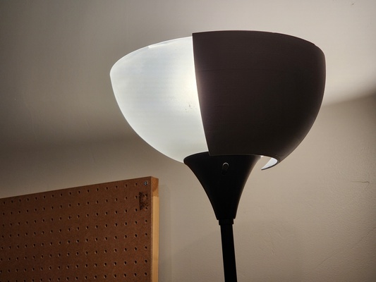 lampe schatten teilweise licht blocker by haushalt dekor lampenschirm lichtmodifikator 3d print model - Mito3D