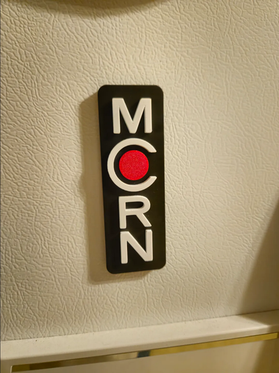 mcrn logo fridge magnet expanse remixed by rabbit 92 art signs & logos mars 3d print model - Mito3D