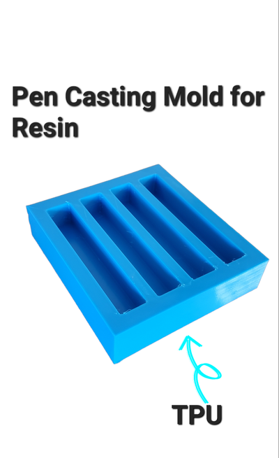penna vuoto muffa by desert3dprinting utensili tpu resina casting pencasting tpumold 3d print model - Mito3D