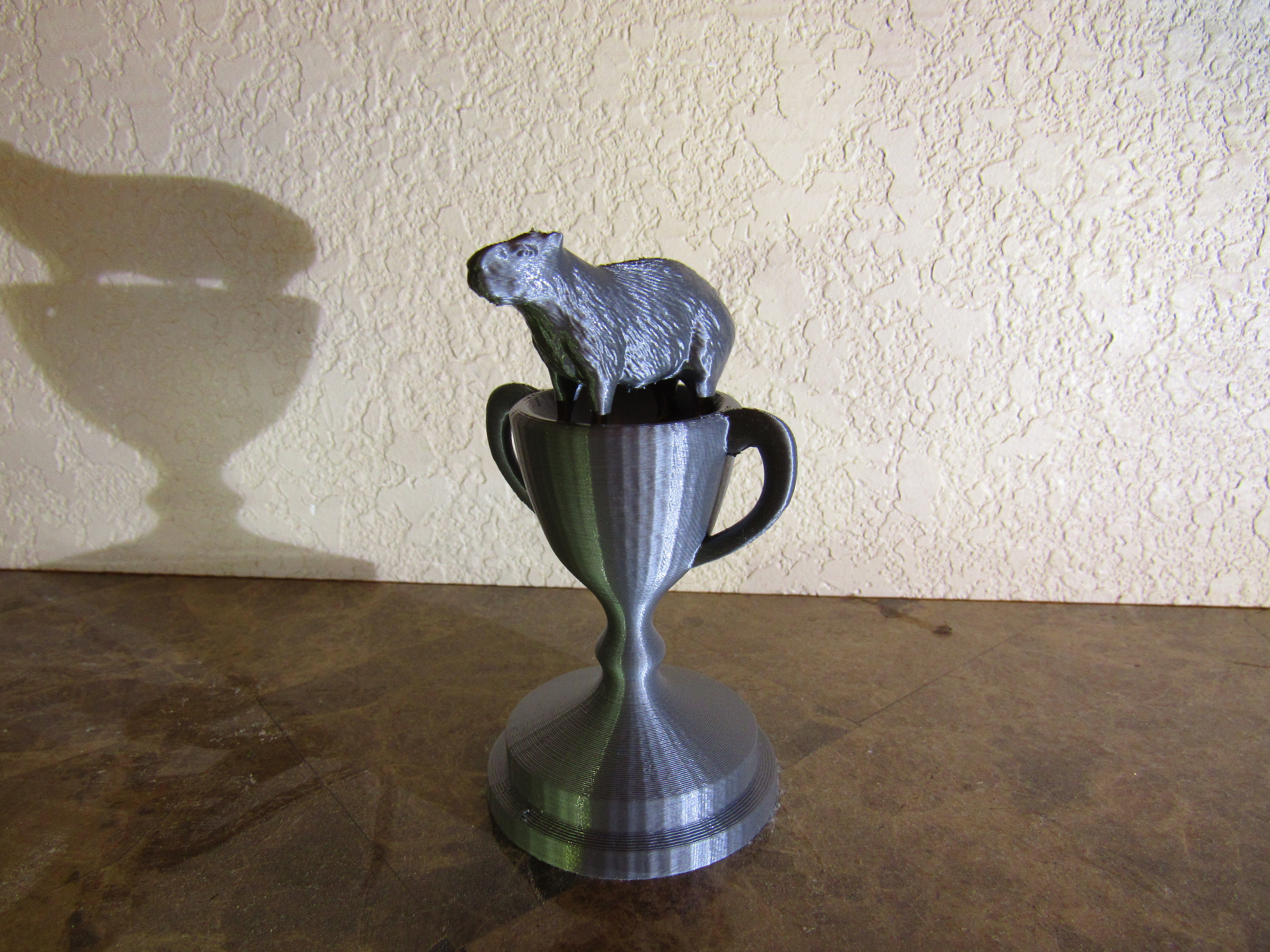 capybara trophy remixed by desert3dprinting art sculptures animal america tucson november roland rodent arizona 2022 samuel 3D print model - Mito3D