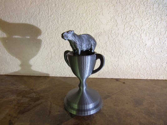capybara trophée remixé by desert3dprinting art sculptures animal amérique tucson novembre roland rongeur arizona 2022 samuel 3d print model - Mito3D