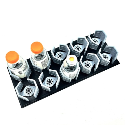 krawatte kämpfer insulin aufhänger by druckschmiede werkzeuge medizinisch veranstalter krieg sterne imperialtiefighter 3d print model - Mito3D