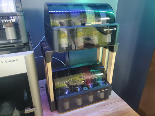 ams riser w madeira by cristal 3d impressora acessórios ficar pé exibição bambu laboratório 3d print model - Mito3D