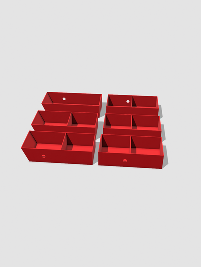 permanent bureau tiroir boites by bclark108 ménage espace rangement boîte organisation 3d print model - Mito3D