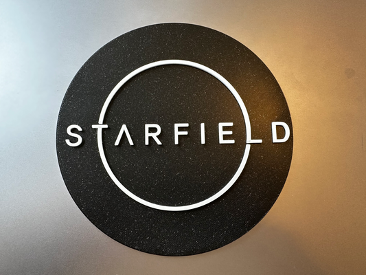 starfield logo sign by randki tools gadgets bethesda 3d print model - Mito3D