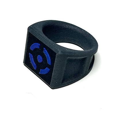 punto mira sello anillo by imprentas moda modelos retículo 3d print model - Mito3D