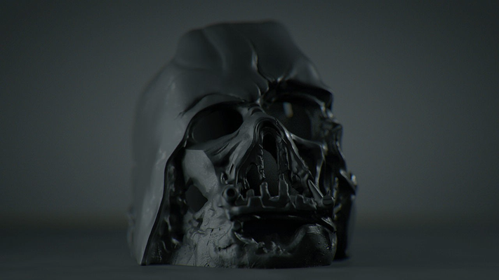 darth vader melted helm shared by bnull49 props & cosplays 3d print model - Mito3D