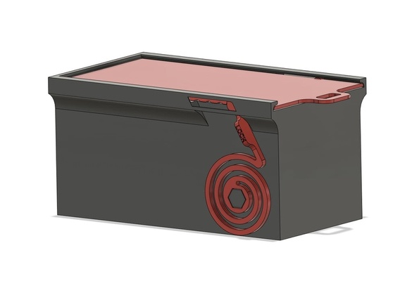 primavera cricchetto scatola by atomo ninja cenere domestico casa modelli 3d print model - Mito3D