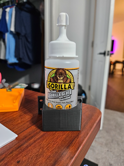 gorilla glue wall mount by priddyma 3d printer accessories glueholder 3d print model - Mito3D