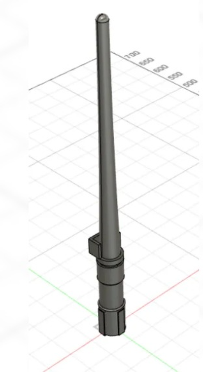 jedi light saber by lucas 3d maker props & cosplays replica weapon starwars cool good stuff 3d print model - Mito3D