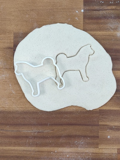 chien shiba inu biscuit coupeur by théodore ménage maison modèles cuisinier 3d print model - Mito3D