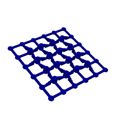 gewebte rundgang 4 1 by strukturgeometrie kunst skulpturen mathematik geometrie 3d print model - Mito3D