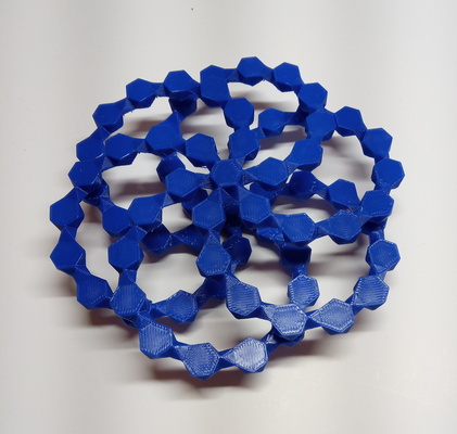 hexa axial esférico espiral by geometria estrutural educação matemática modelo haste 3d print model - Mito3D