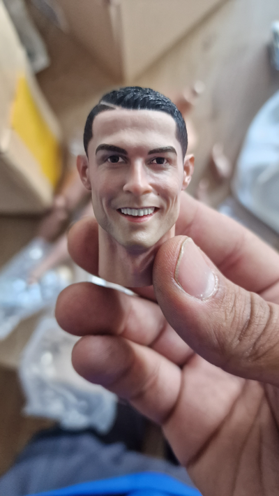 cristiano ronaldo by ruben3d toys & games characters action figure head soccer futebol portugal 3d print model - Mito3D
