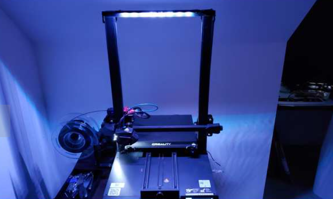 3d printer led spotlight lighting t-slot rails by maker dave accessories t slot light bar strip 3d print model - Mito3D