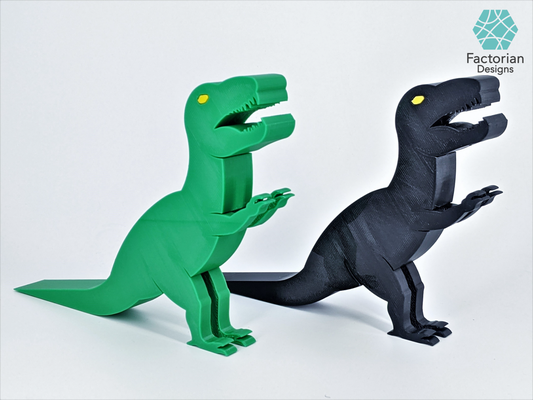 door stopper dino lovers kids in t-rex style 3d-printable stl by factorian designs household decor holder dinosaur cute kid toy children gift home figure bedroom 3d print model - Mito3D