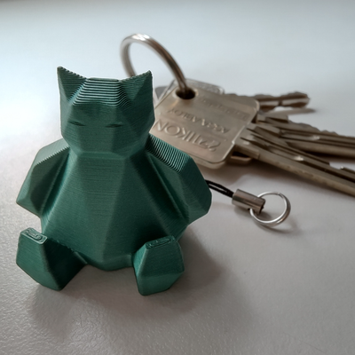 snorlax keychain poly fast & easy print remixed by select2start art sculptures relaxo relaxing relax pokemon accessory ronflex 3d print model - Mito3D