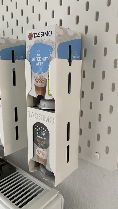 tassimo duplo suporte ikea skadis by dennis96 casa modelos cozinha café ikeaskadis 3d print model - Mito3D